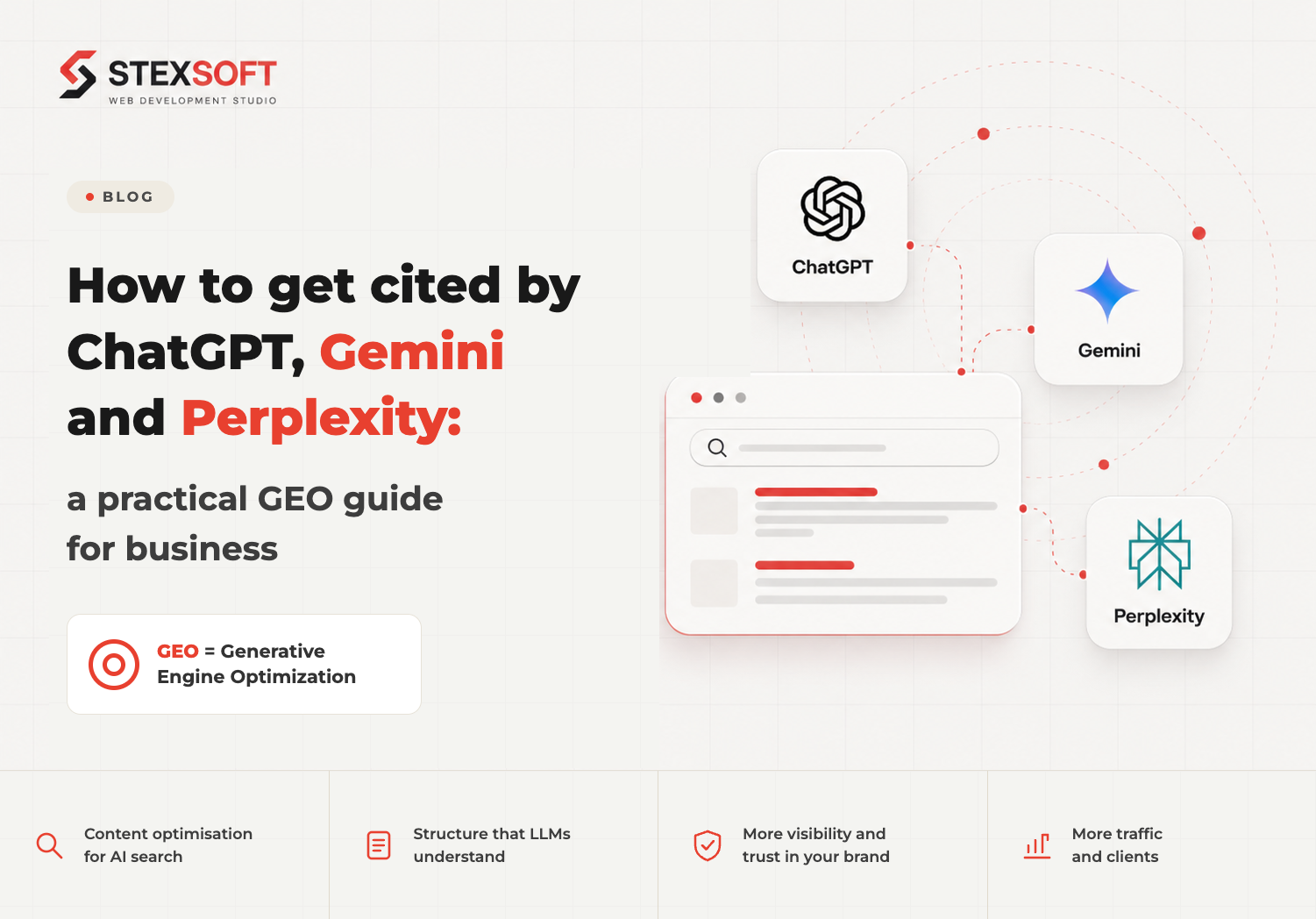 How to Get Into ChatGPT, Gemini and Perplexity Answers: a Practical GEO Guide for Business