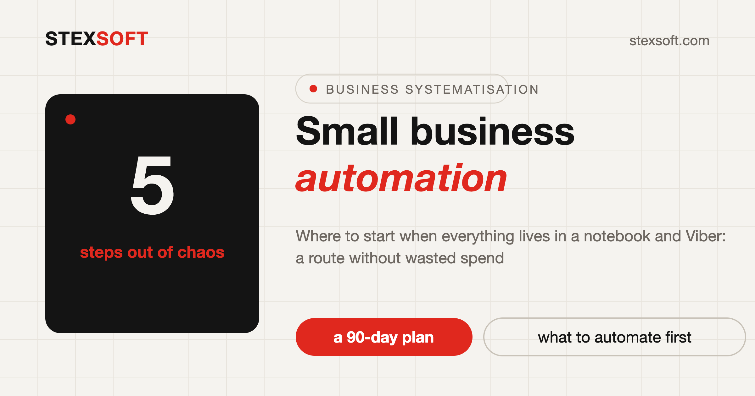 Small Business Automation: Where to Start When Everything Lives in a Notebook and Viber